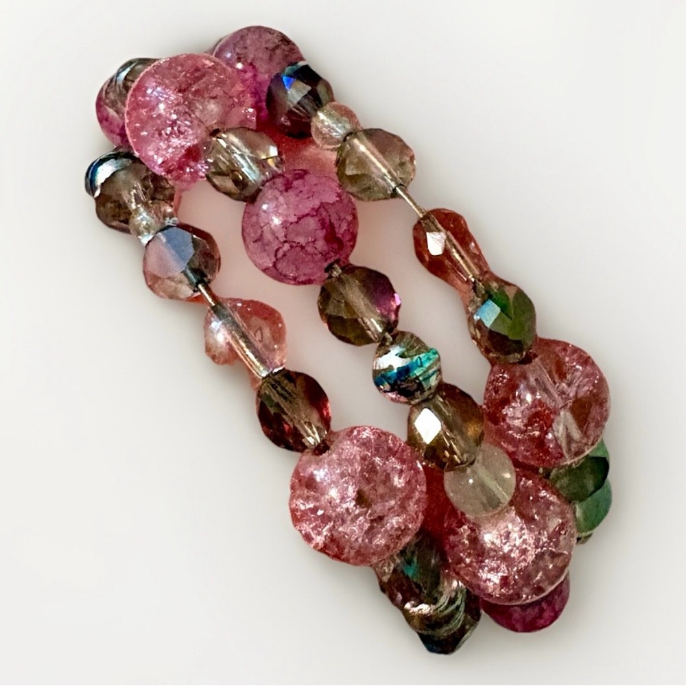 Handcrafted beaded wrap bracelet